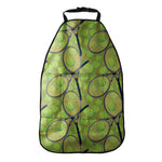 Tennis Ball And Racket Pattern Print Car Seat Organizers