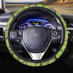 Tennis Ball And Racket Pattern Print Car Steering Wheel Cover