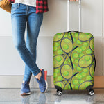 Tennis Ball And Racket Pattern Print Luggage Cover