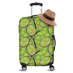 Tennis Ball And Racket Pattern Print Luggage Cover