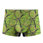 Tennis Ball And Racket Pattern Print Men's Boxer Briefs