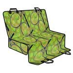 Tennis Ball And Racket Pattern Print Pet Car Back Seat Cover