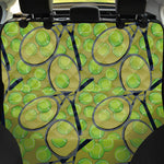 Tennis Ball And Racket Pattern Print Pet Car Back Seat Cover