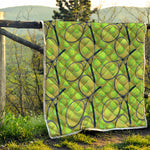 Tennis Ball And Racket Pattern Print Quilt