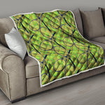 Tennis Ball And Racket Pattern Print Quilt