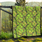 Tennis Ball And Racket Pattern Print Quilt