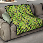 Tennis Ball And Racket Pattern Print Quilt