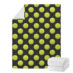Tennis Balls Pattern Print Blanket