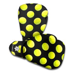 Tennis Balls Pattern Print Boxing Gloves