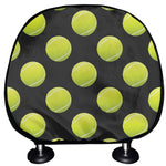 Tennis Balls Pattern Print Car Headrest Covers