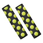 Tennis Balls Pattern Print Car Seat Belt Covers