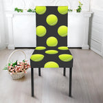 Tennis Balls Pattern Print Dining Chair Slipcover