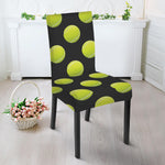 Tennis Balls Pattern Print Dining Chair Slipcover