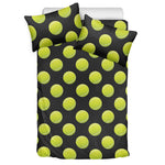 Tennis Balls Pattern Print Duvet Cover Bedding Set
