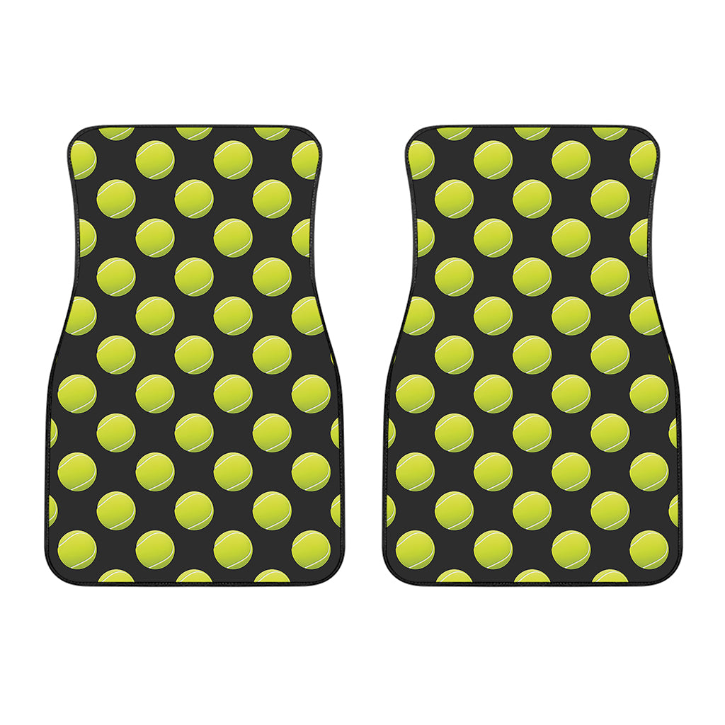Tennis Balls Pattern Print Front Car Floor Mats