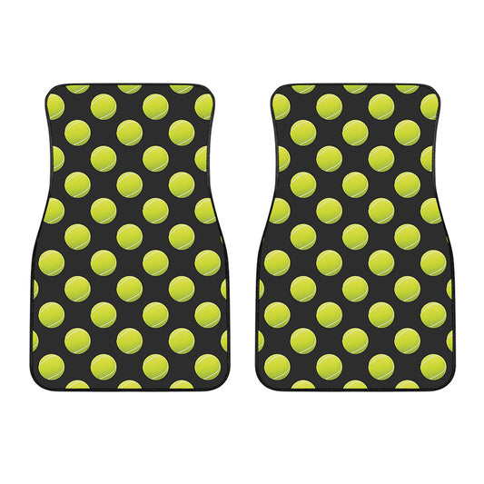 Tennis Balls Pattern Print Front Car Floor Mats
