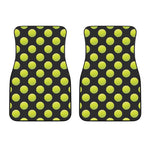 Tennis Balls Pattern Print Front Car Floor Mats