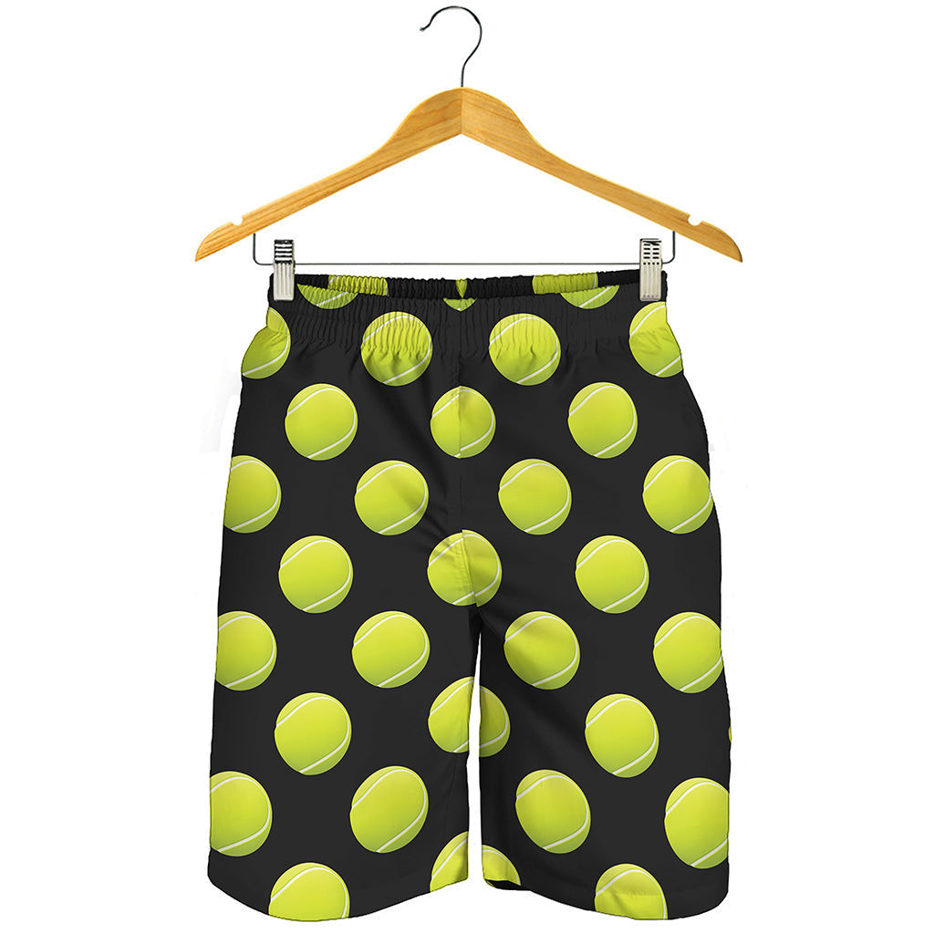 Tennis Balls Pattern Print Men's Shorts