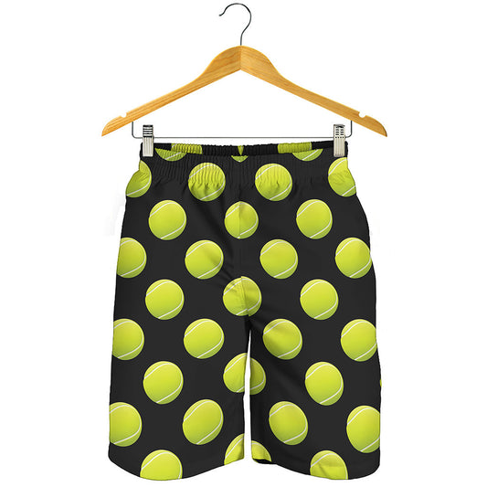 Tennis Balls Pattern Print Men's Shorts