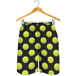 Tennis Balls Pattern Print Men's Shorts