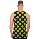 Tennis Balls Pattern Print Men's Tank Top