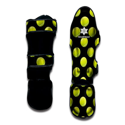 Tennis Balls Pattern Print Muay Thai Shin Guard