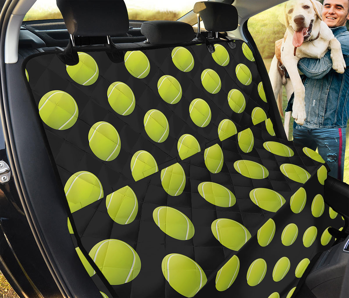 Tennis Balls Pattern Print Pet Car Back Seat Cover