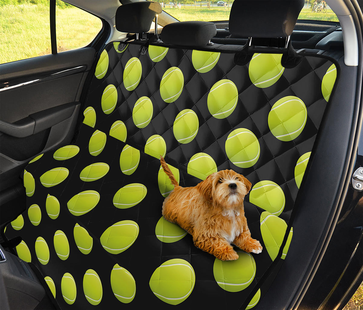 Tennis Balls Pattern Print Pet Car Back Seat Cover