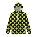 Tennis Balls Pattern Print Pullover Hoodie
