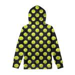 Tennis Balls Pattern Print Pullover Hoodie