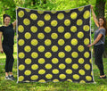 Tennis Balls Pattern Print Quilt