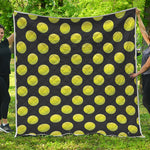 Tennis Balls Pattern Print Quilt