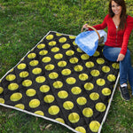 Tennis Balls Pattern Print Quilt