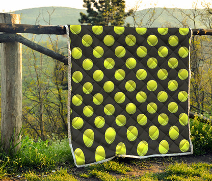 Tennis Balls Pattern Print Quilt