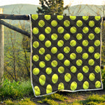 Tennis Balls Pattern Print Quilt