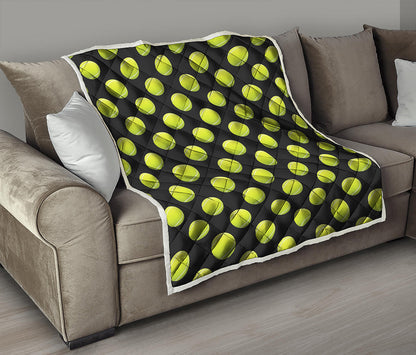 Tennis Balls Pattern Print Quilt