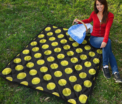 Tennis Balls Pattern Print Quilt