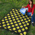 Tennis Balls Pattern Print Quilt
