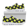 Tennis Balls Pattern Print White Running Shoes