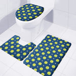 Tennis Sport Pattern Print 3 Piece Bath Mat Set