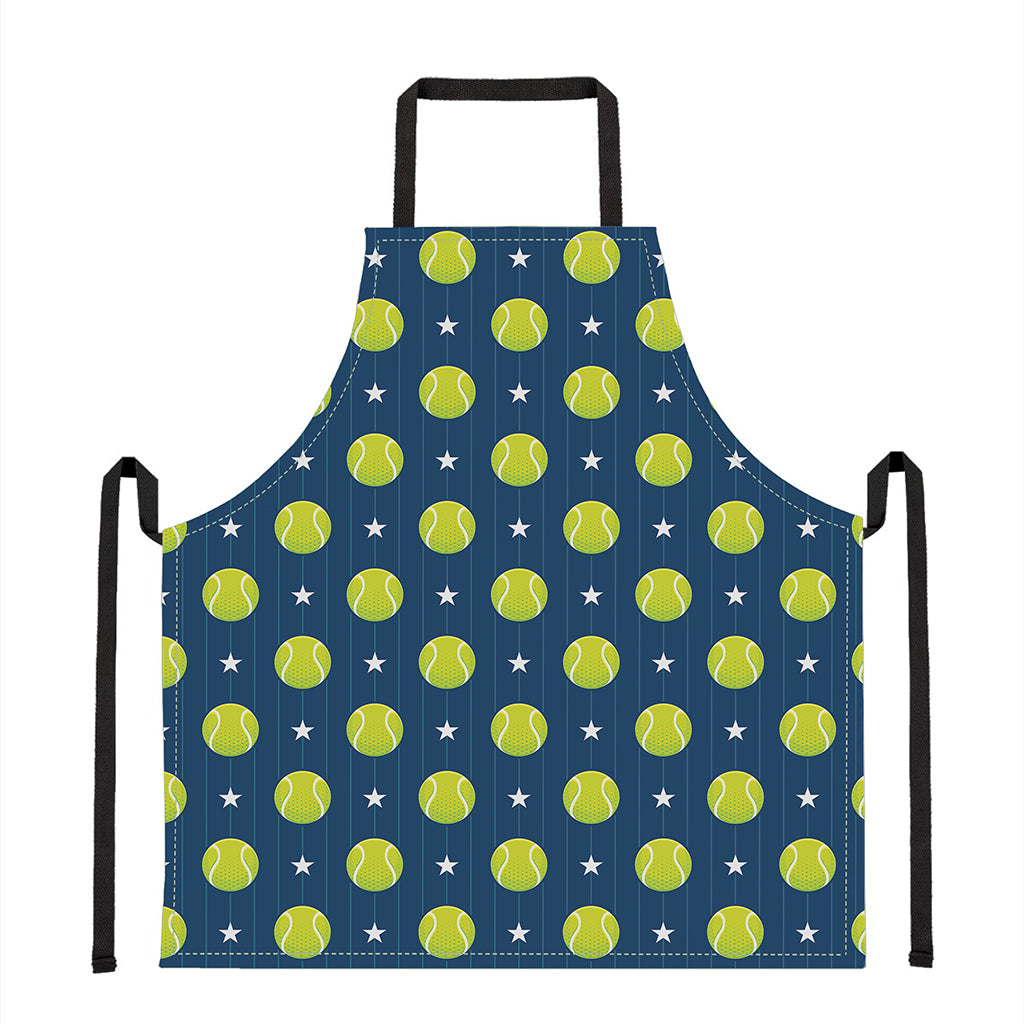 Tennis Sport Pattern Print Apron