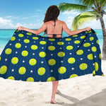 Tennis Sport Pattern Print Beach Sarong Wrap