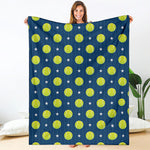 Tennis Sport Pattern Print Blanket