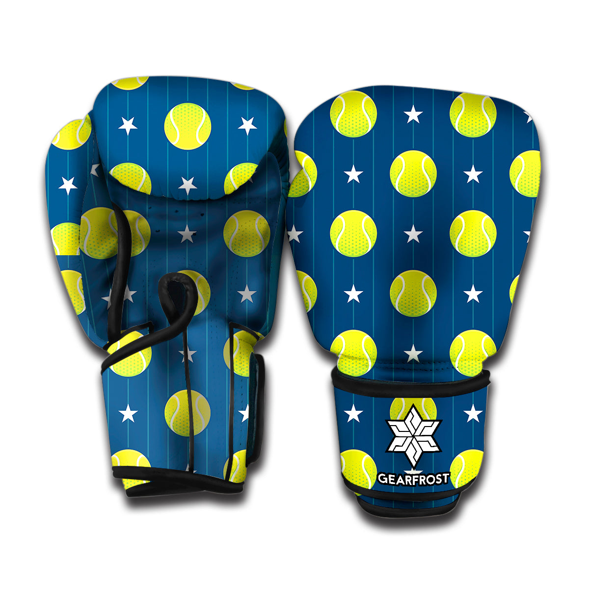 Tennis Sport Pattern Print Boxing Gloves