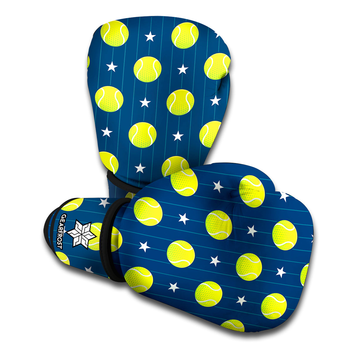 Tennis Sport Pattern Print Boxing Gloves