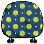 Tennis Sport Pattern Print Car Headrest Covers