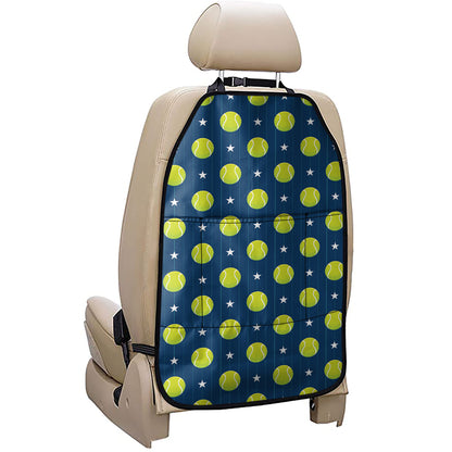 Tennis Sport Pattern Print Car Seat Organizers