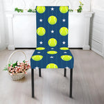Tennis Sport Pattern Print Dining Chair Slipcover
