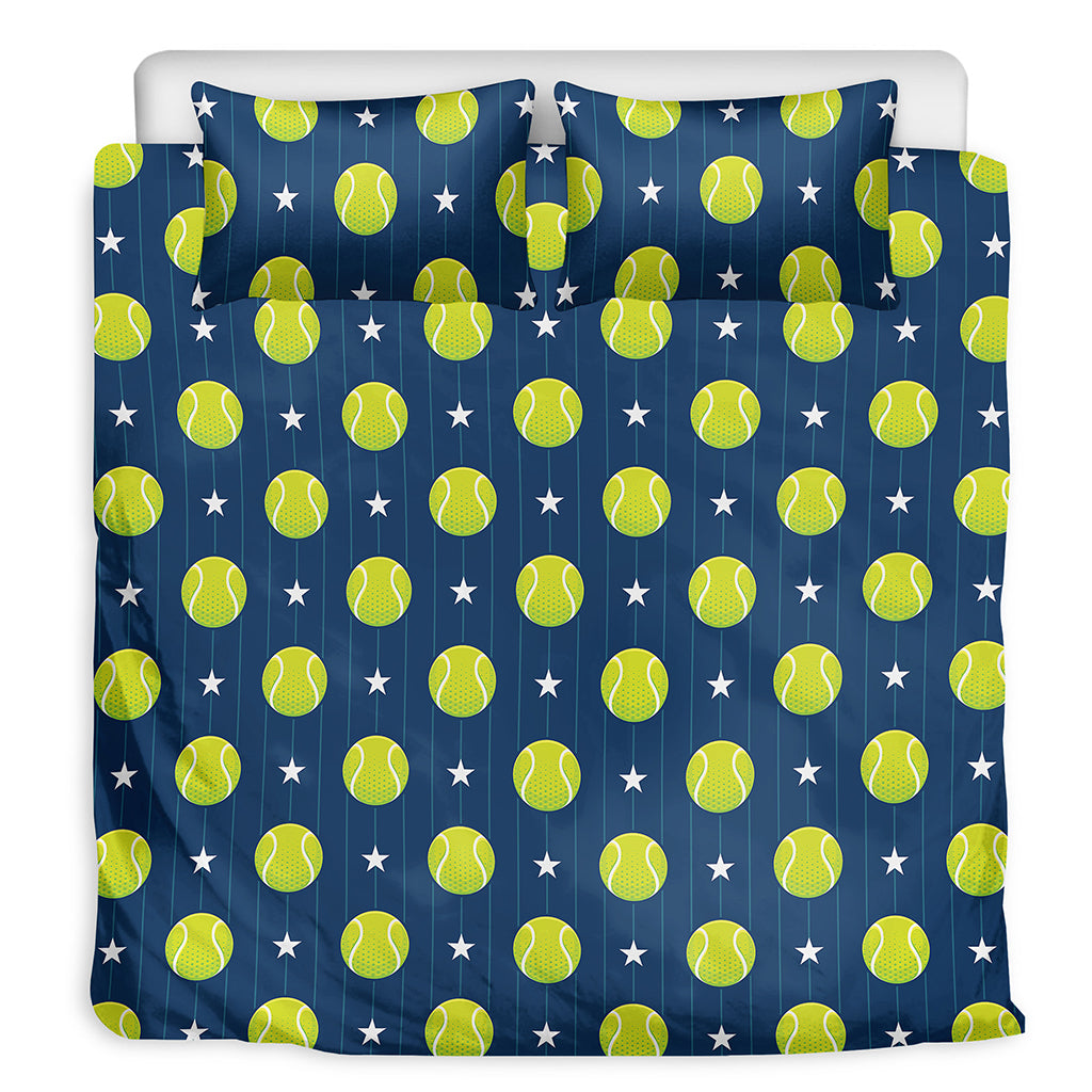Tennis Sport Pattern Print Duvet Cover Bedding Set