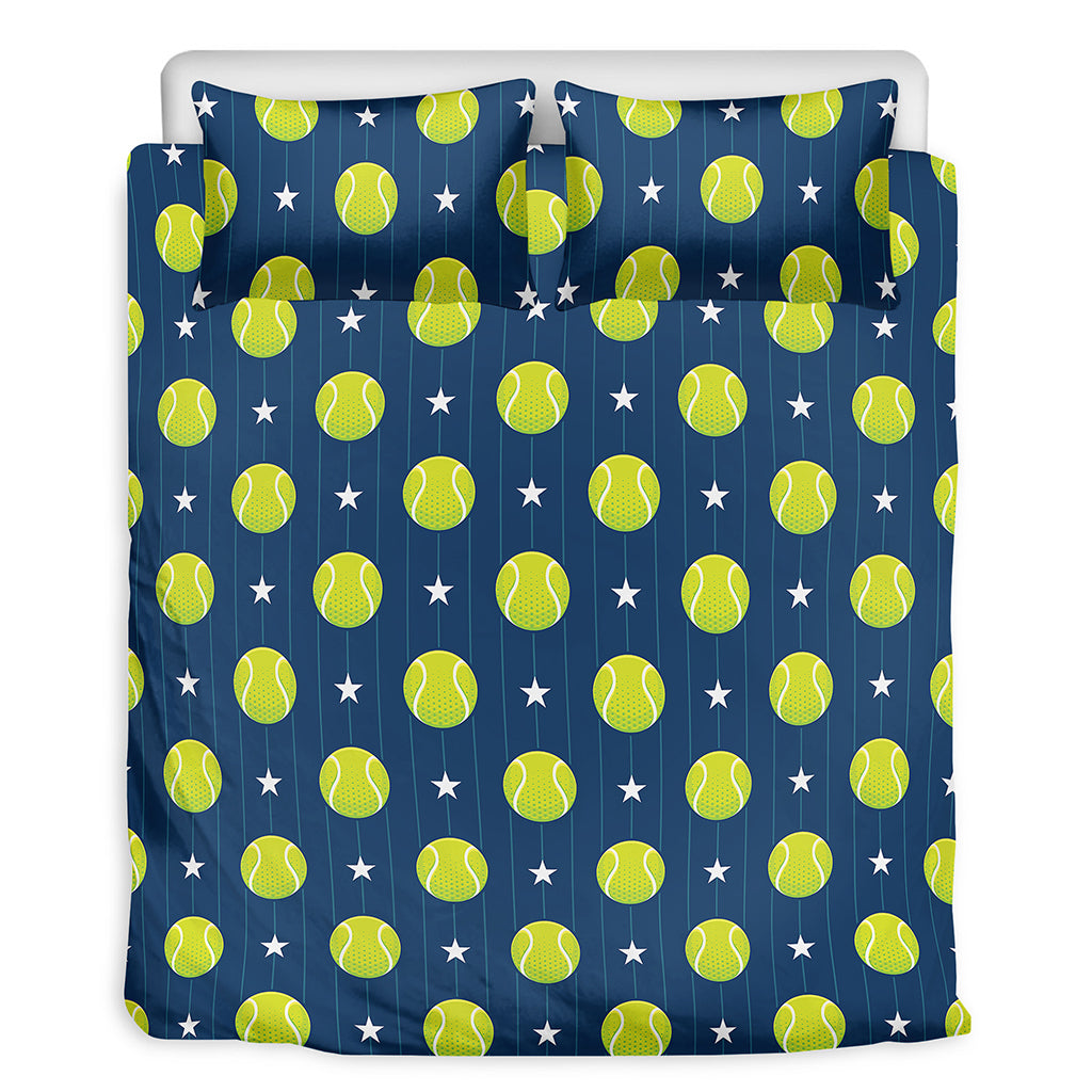 Tennis Sport Pattern Print Duvet Cover Bedding Set
